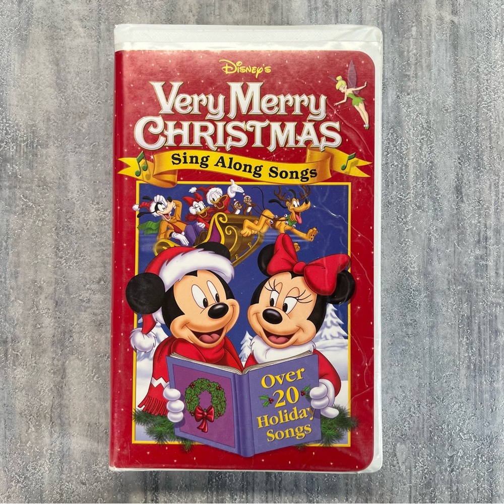 Disney’s Very Merry Christmas Sing Along Songs Mickey Mouse VHS 1997 VTG